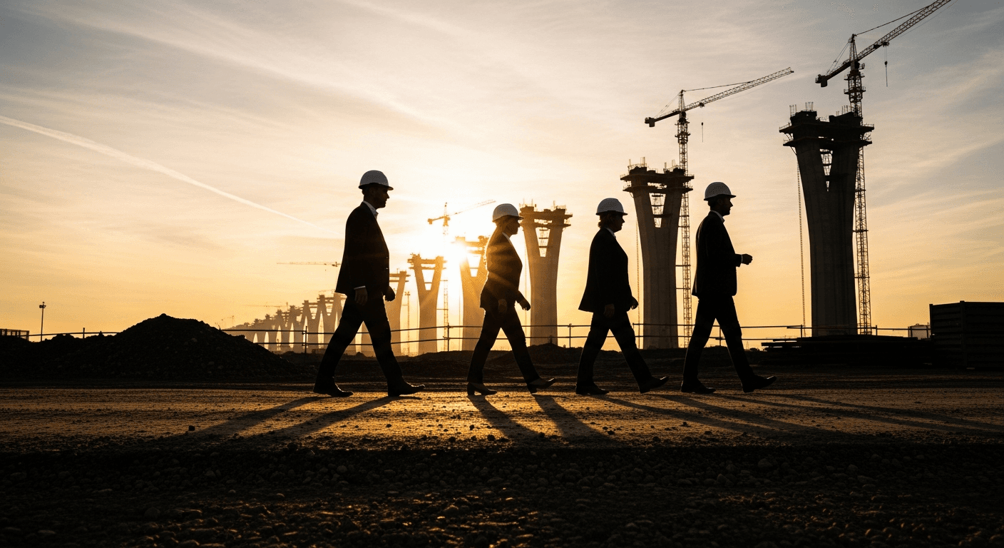 VED field crew working on a site development project