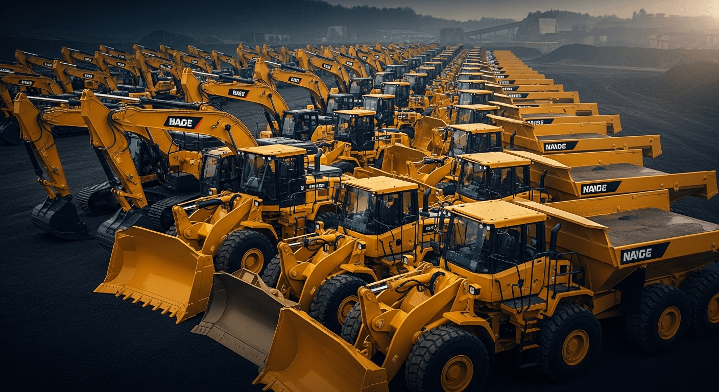 VED owned fleet of dozers, excavators, and articulated trucks